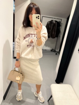 Bluza z misiem śmietanka