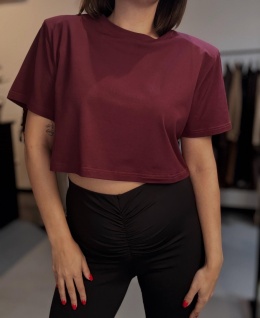 Koszulka z poduszkami bordo