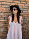 Lniana sukienka baby pink