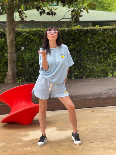 Komplet dresowy Smile błękit