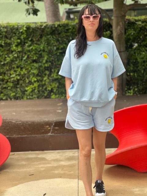 Komplet dresowy Smile błękit