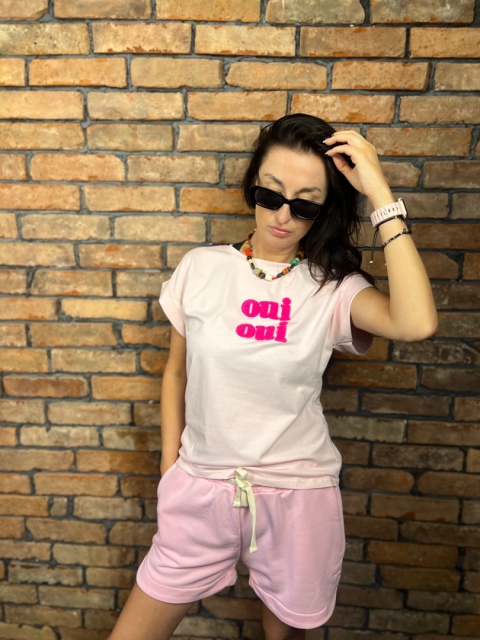 Koszulka oui oui róż