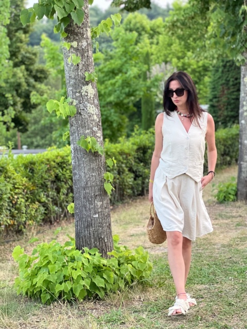 Komplet wiskozowy śmietanka