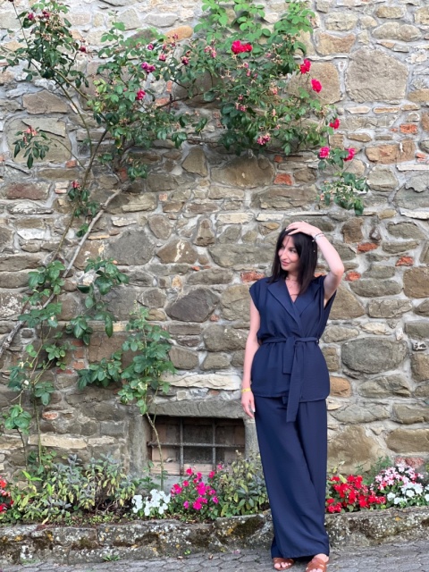 Komplet wiskozowy granat