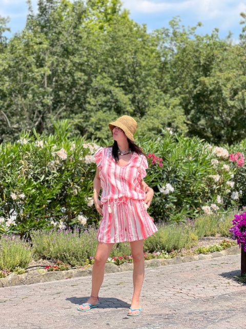 Komplet bawełniany róż