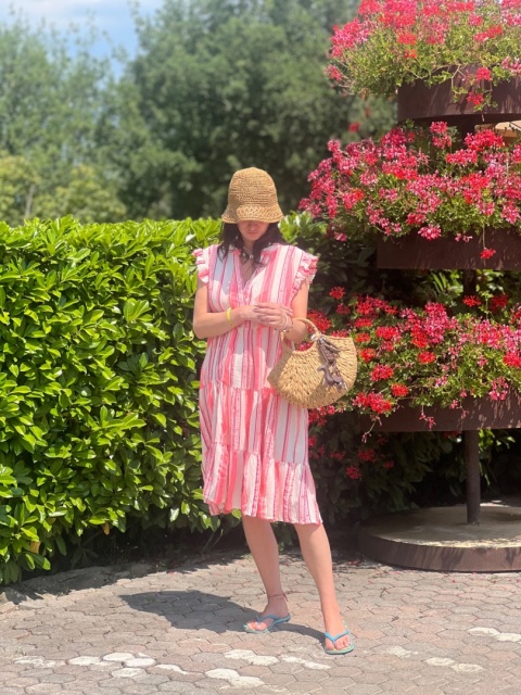 Bawełniana sukienka z konierzykiem