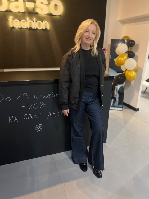 Kurtka pikowana czerń