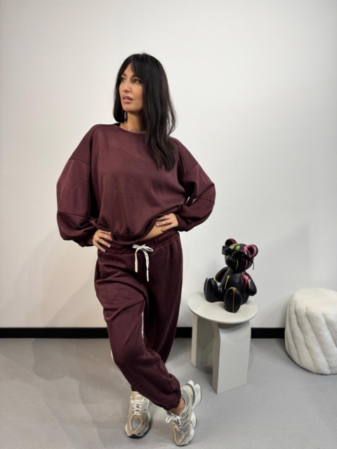 Komplet dresowy bordo