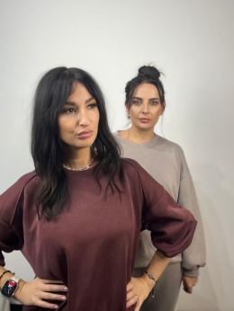 Komplet dresowy bordo