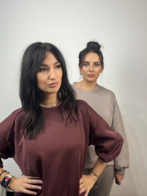 Komplet dresowy bordo