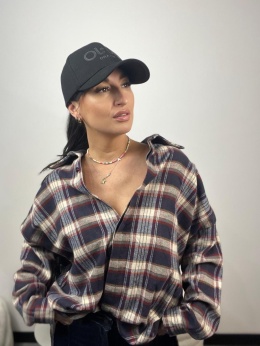 Koszula w kratę granat