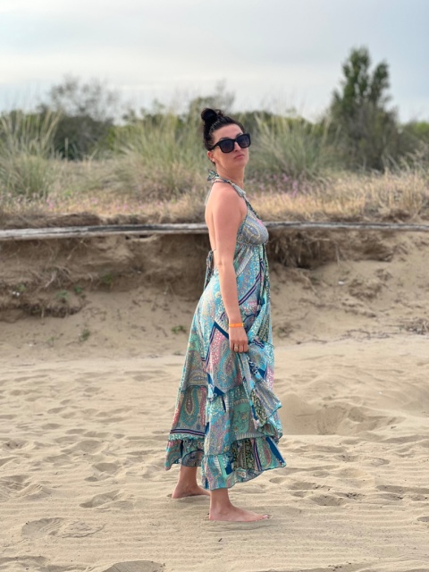 Sukienka Boho zieleń