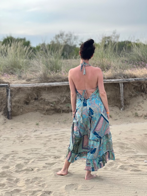 Sukienka Boho zieleń