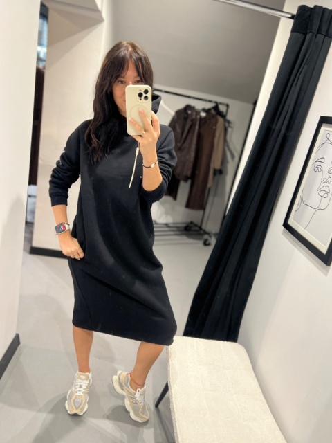 Sukienka dresowa czerń