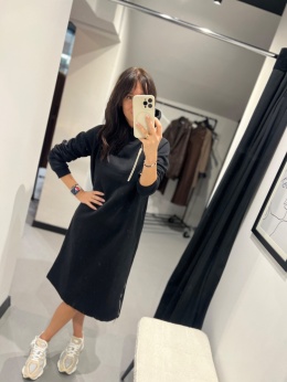 Sukienka dresowa czerń