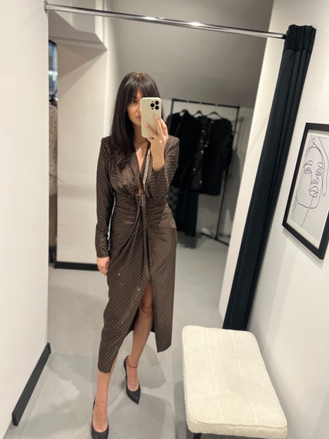 Sukienka łezka czekolada