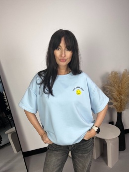 Bluza dresowa Smile błękit