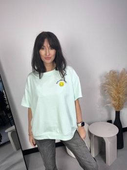 Bluza dresowa Smile mięta