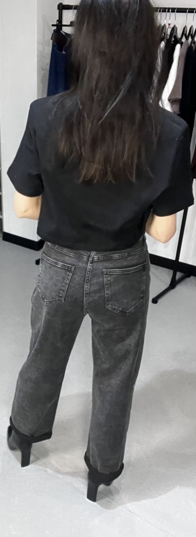 Jeansy balloon czerń