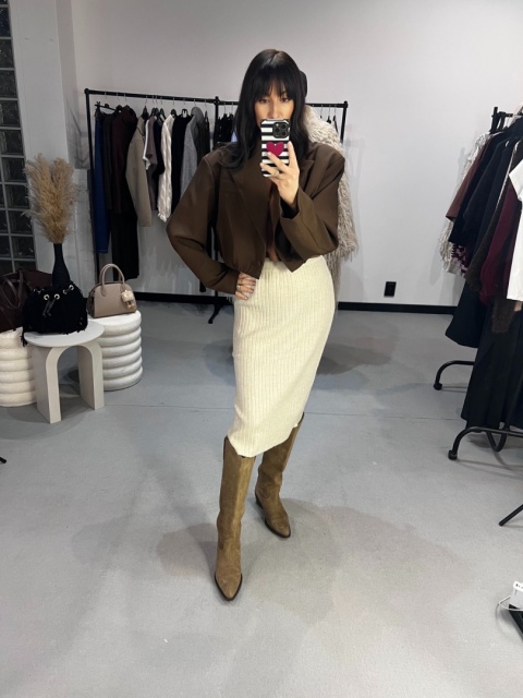 Krótka marynarka czekolada