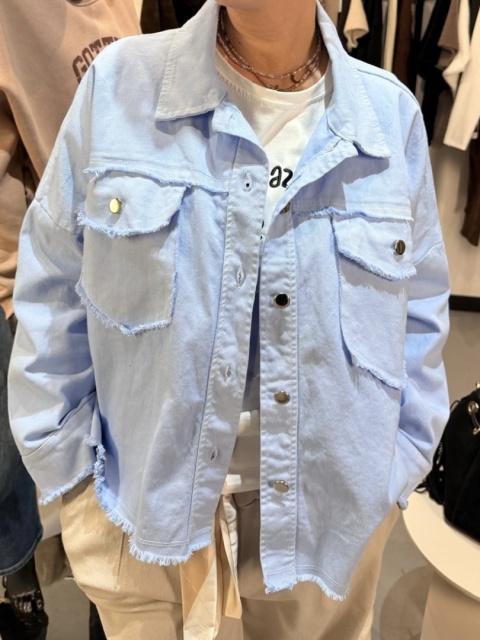 Kurtka bawełniana błękit