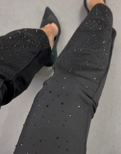 Legginsy z kryształkami