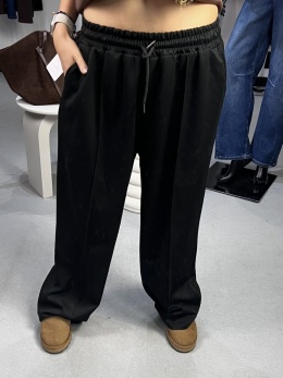 Szerokie spodnie dresowe czerń